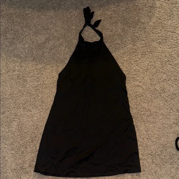 PrettyLittleThing | Dresses | Prettylittlething Black Halter Neck Dress |  Poshmark